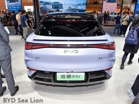2024 Byd 5 Door 5 Seat Sea Lion 07EV Compact SUV Length Width Height mm 4830X1925X1620