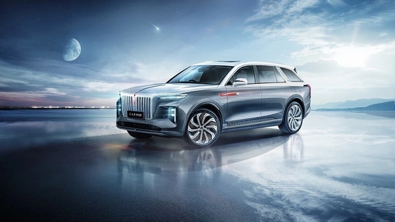 Hongqi E-HS9 2022 Electric EV Car 460km 7 Red Test Drive Electromagnetic Braking System
